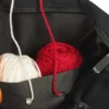 HobbyArts Skuldertaske til garn, sort